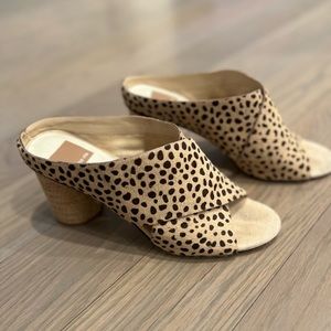 Dolce Vita Leopard Calfhair Sandals